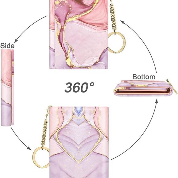 NWT.Broadway Credit Card Slim Wallet with 7 Card Slots & ID Window. Explore Now! - Picture 4 of 5